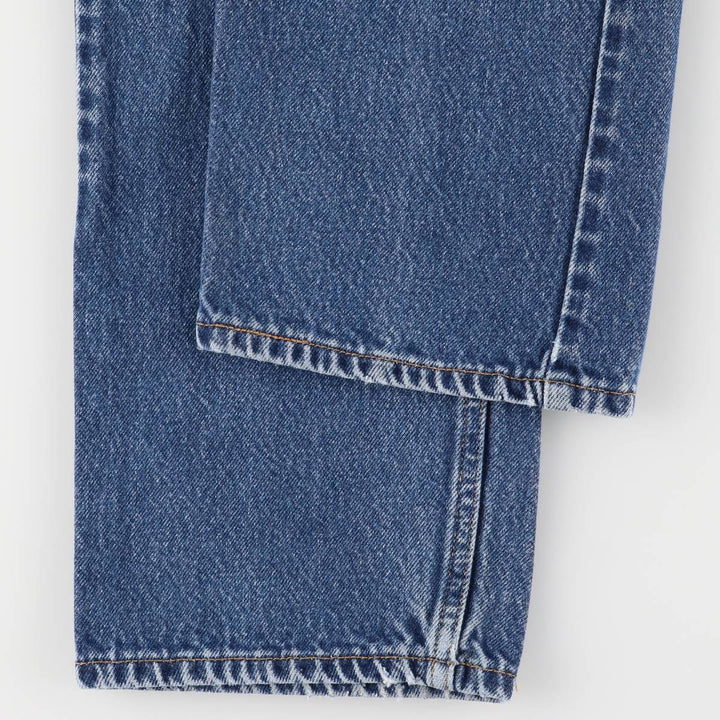 00'S Levi's 505 REGULAR FIT STRAIGHT LEG tapered denim pants for men, size w32 cotton blue type Vintage Second Hand