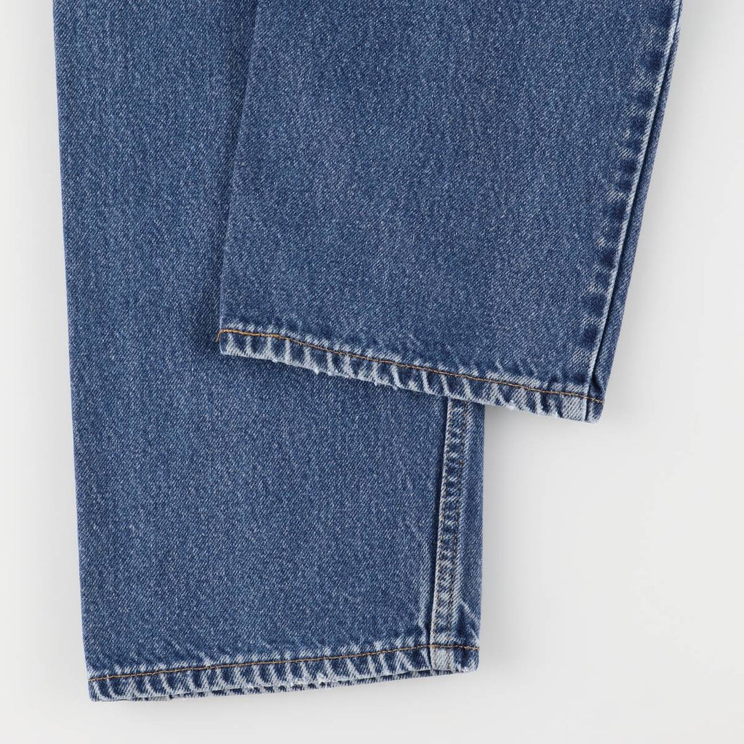 00'S Levi's 505 REGULAR FIT STRAIGHT LEG tapered denim pants for men, size w32 cotton blue type Vintage Second Hand