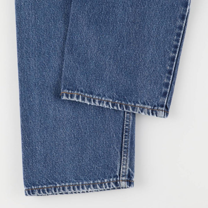 00'S Levi's 505 REGULAR FIT STRAIGHT LEG tapered denim pants for men, size w32 cotton blue type Vintage Second Hand