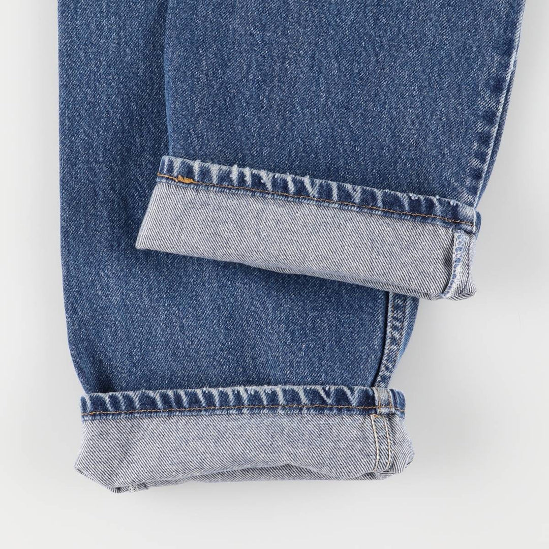00'S Levi's 505 REGULAR FIT STRAIGHT LEG tapered denim pants for men, size w32 cotton blue type Vintage Second Hand