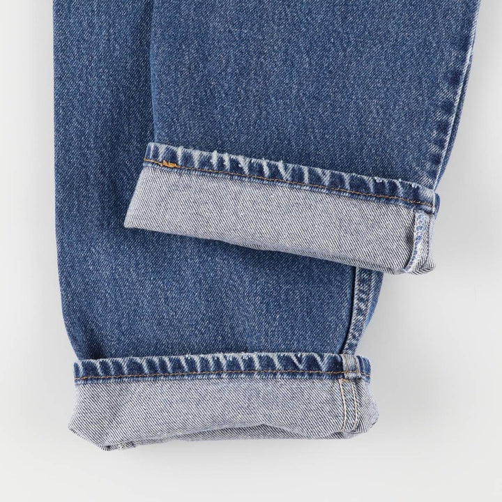 00'S Levi's 505 REGULAR FIT STRAIGHT LEG tapered denim pants for men, size w32 cotton blue type Vintage Second Hand