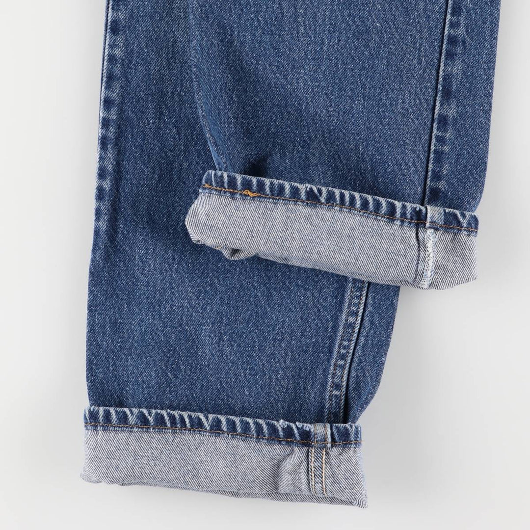 00'S Levi's 505 REGULAR FIT STRAIGHT LEG tapered denim pants for men, size w32 cotton blue type Vintage Second Hand