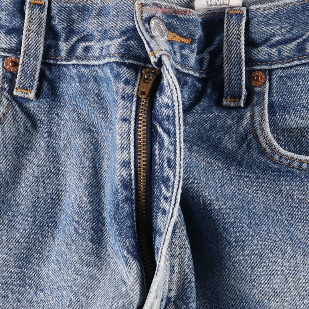 00'S Levi's 505 REGULAR FIT tapered denim pants for men, size w34 cotton blue type Vintage Second Hand