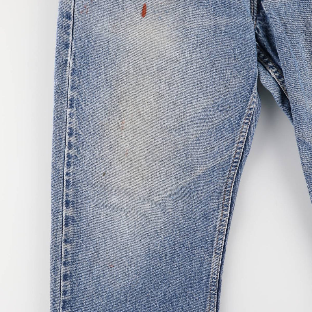 00'S Levi's 505 REGULAR FIT tapered denim pants for men, size w34 cotton blue type Vintage Second Hand