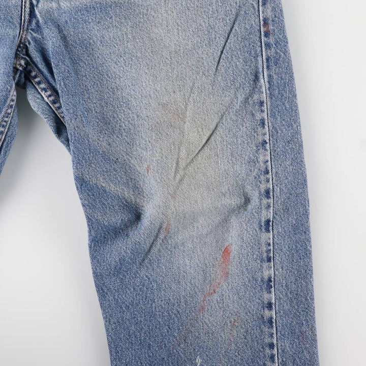 00'S Levi's 505 REGULAR FIT tapered denim pants for men, size w34 cotton blue type Vintage Second Hand