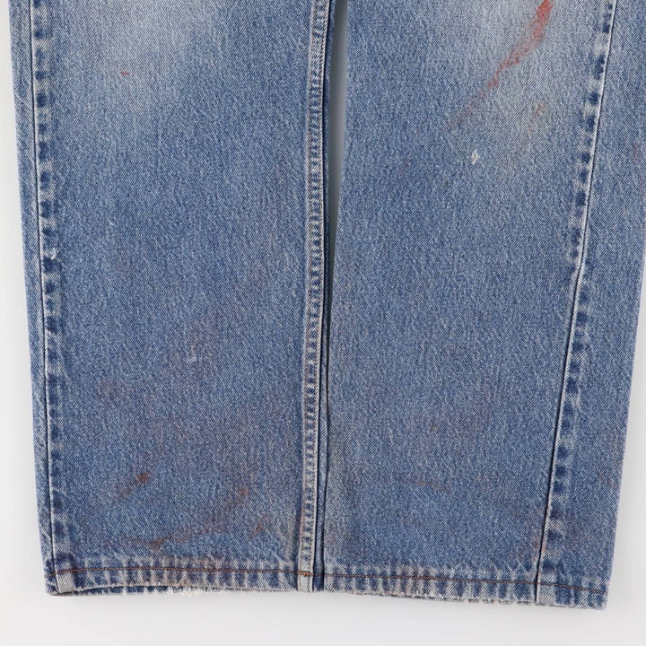 00'S Levi's 505 REGULAR FIT tapered denim pants for men, size w34 cotton blue type Vintage Second Hand