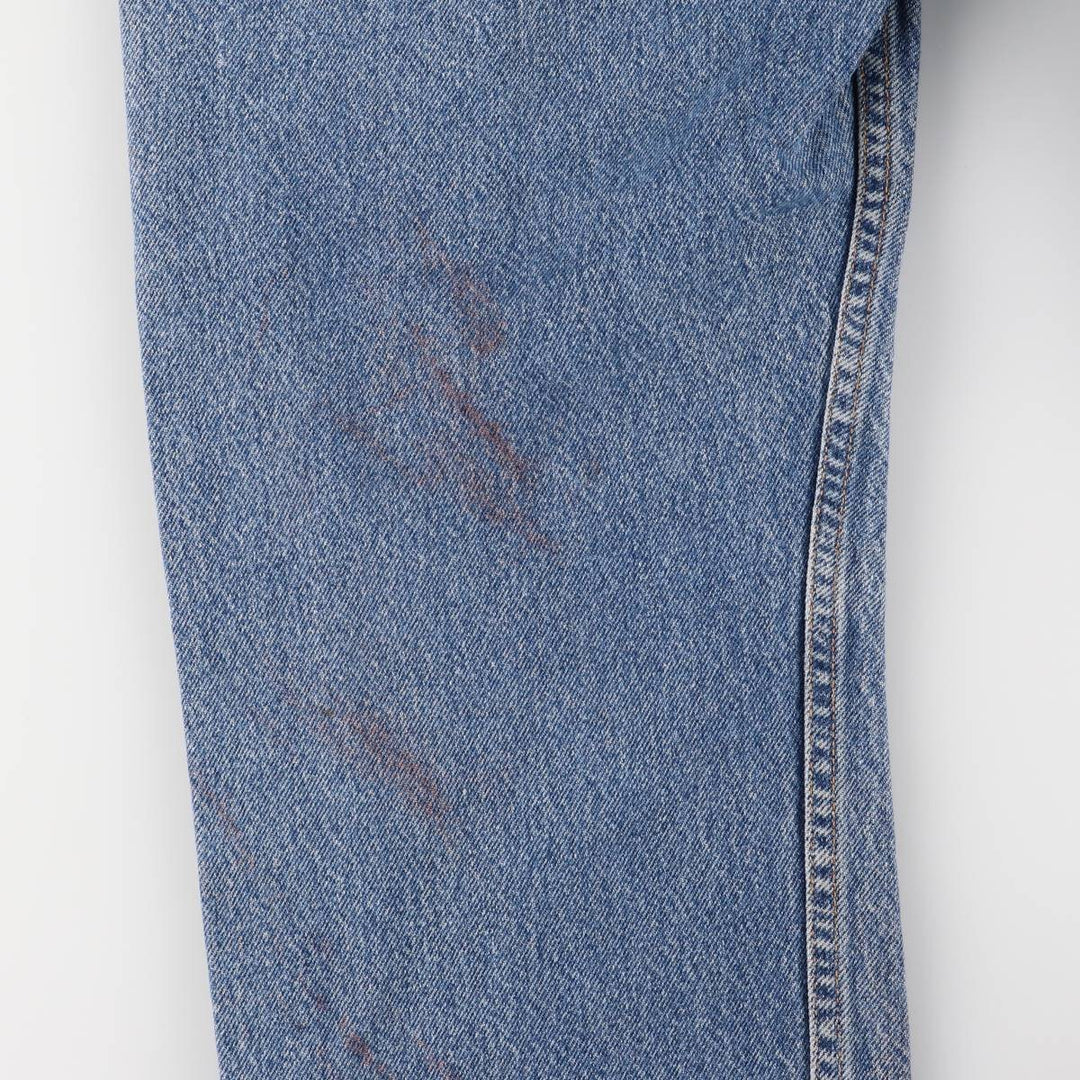 00'S Levi's 505 REGULAR FIT tapered denim pants for men, size w34 cotton blue type Vintage Second Hand