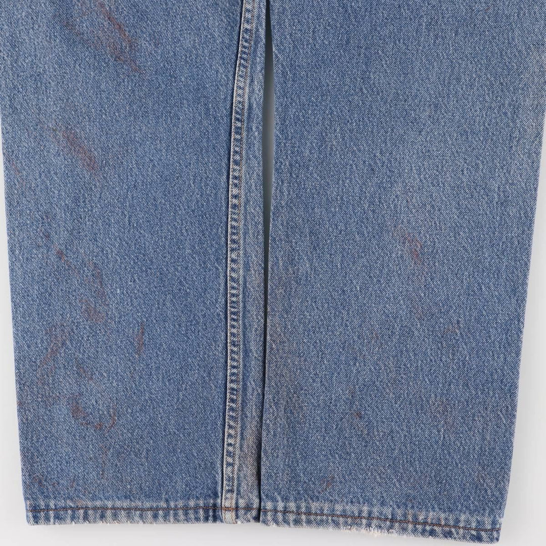 00'S Levi's 505 REGULAR FIT tapered denim pants for men, size w34 cotton blue type Vintage Second Hand