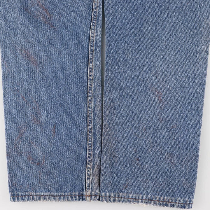 00'S Levi's 505 REGULAR FIT tapered denim pants for men, size w34 cotton blue type Vintage Second Hand