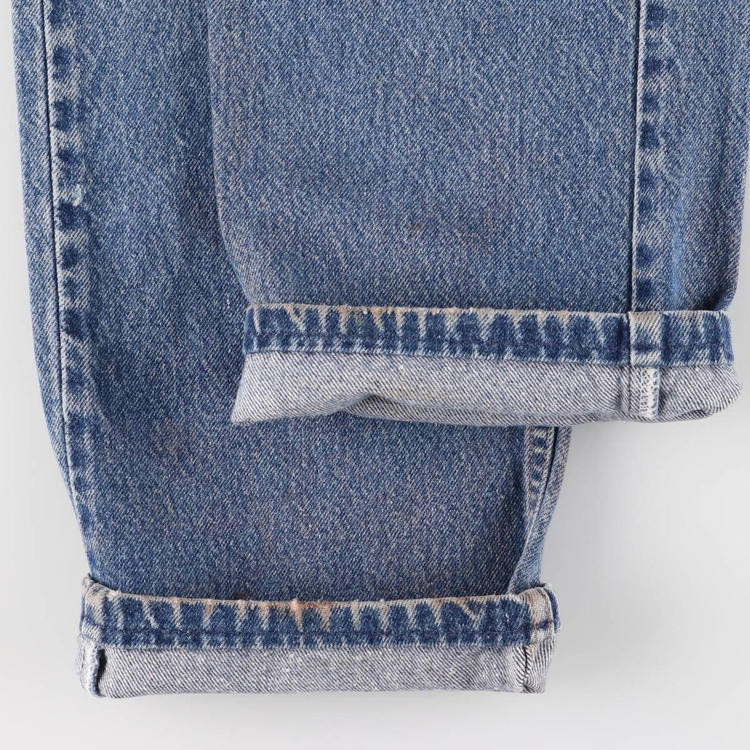 00'S Levi's 505 REGULAR FIT tapered denim pants for men, size w34 cotton blue type Vintage Second Hand