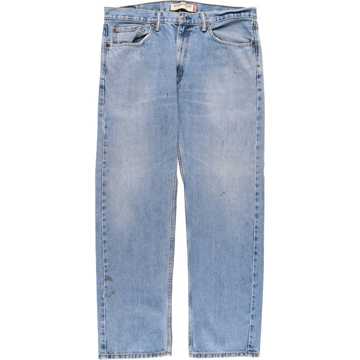 Levi's 505 STRAIGHT FIT tapered denim pants for men, size w37 cotton blue type Vintage Second Hand