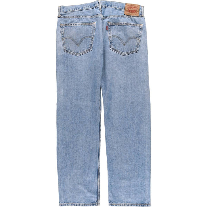 Levi's 505 STRAIGHT FIT tapered denim pants for men, size w37 cotton blue type Vintage Second Hand