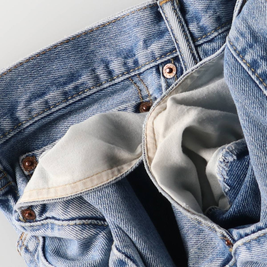 Levi's 505 STRAIGHT FIT tapered denim pants for men, size w37 cotton blue type Vintage Second Hand