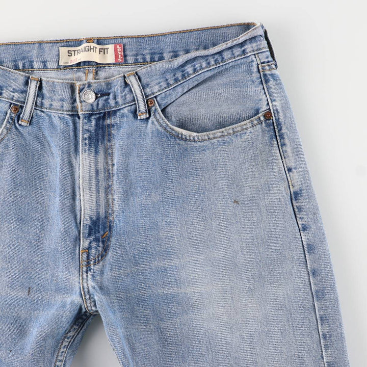 Levi's 505 STRAIGHT FIT tapered denim pants for men, size w37 cotton blue type Vintage Second Hand