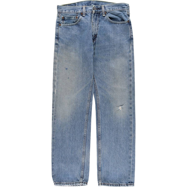 Levi's 505 tapered denim pants for men, size W33 cotton blue type Vintage Second Hand