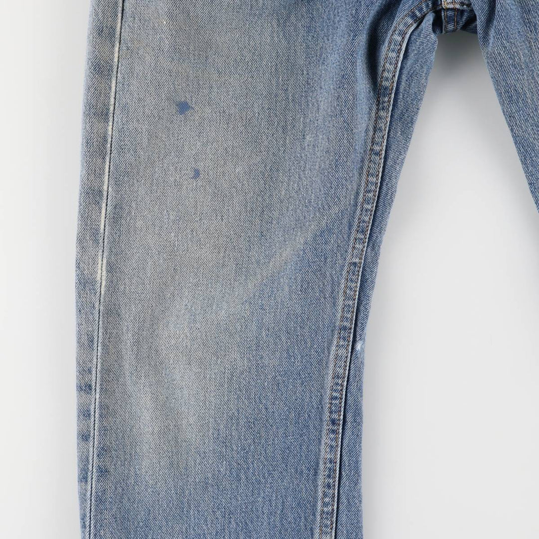 Levi's 505 tapered denim pants for men, size W33 cotton blue type Vintage Second Hand
