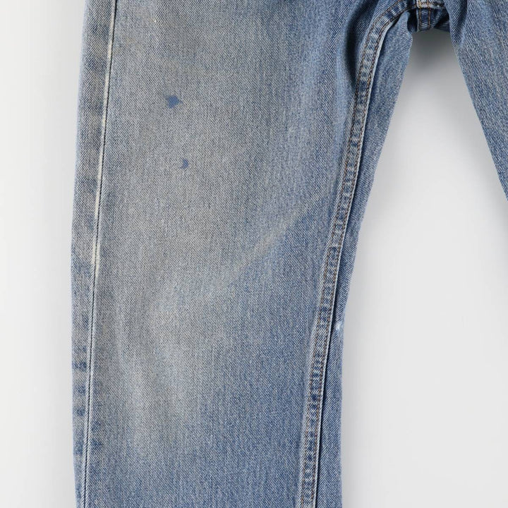 Levi's 505 tapered denim pants for men, size W33 cotton blue type Vintage Second Hand