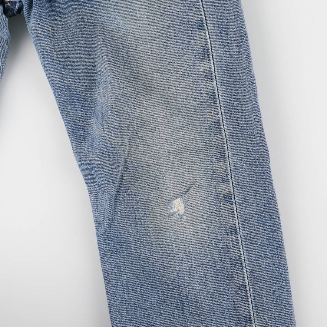 Levi's 505 tapered denim pants for men, size W33 cotton blue type Vintage Second Hand