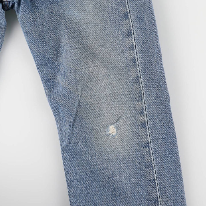 Levi's 505 tapered denim pants for men, size W33 cotton blue type Vintage Second Hand
