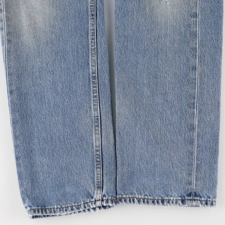 Levi's 505 tapered denim pants for men, size W33 cotton blue type Vintage Second Hand