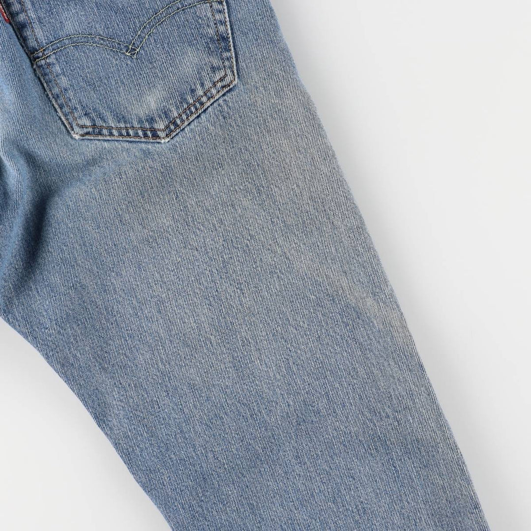 Levi's 505 tapered denim pants for men, size W33 cotton blue type Vintage Second Hand