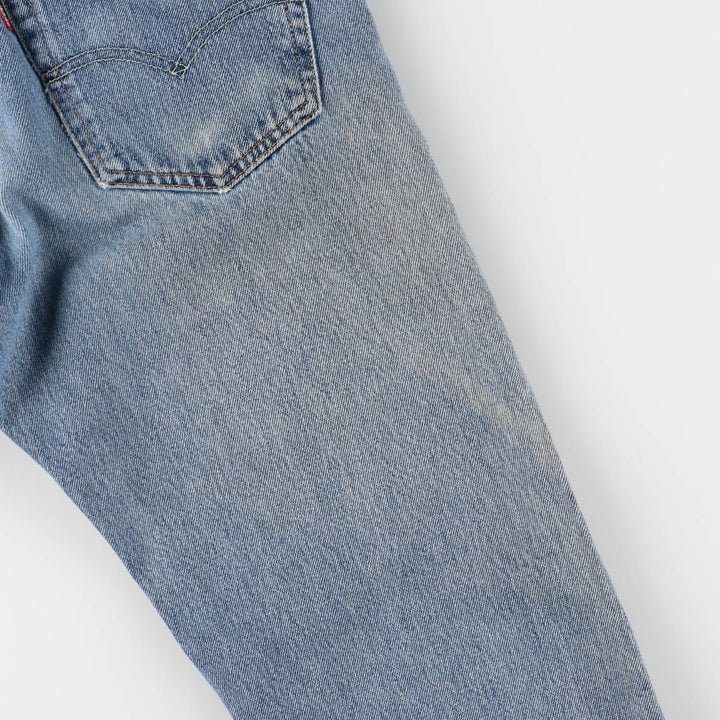 Levi's 505 tapered denim pants for men, size W33 cotton blue type Vintage Second Hand