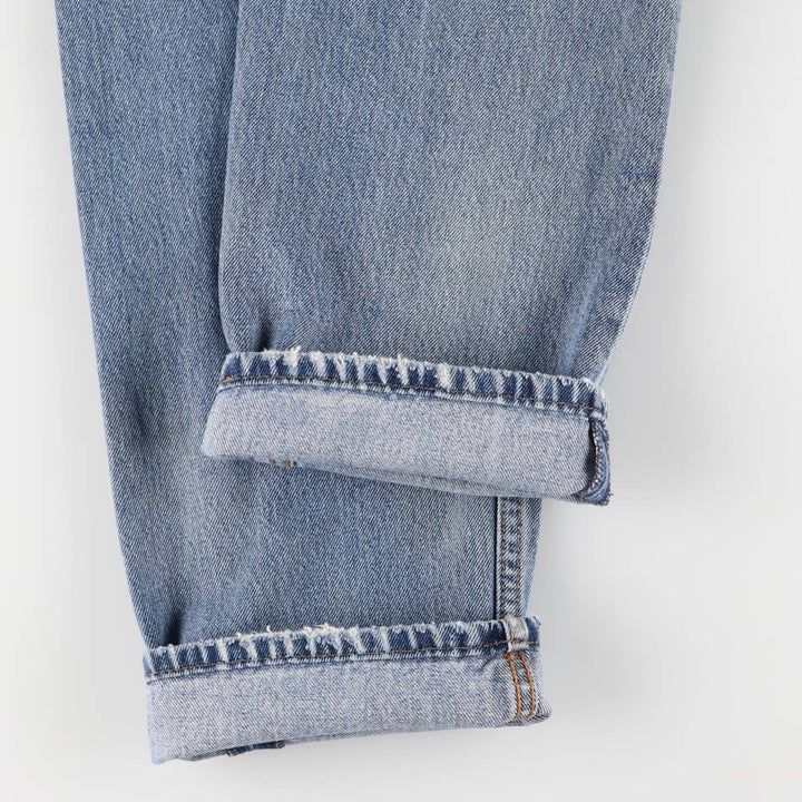 Levi's 505 tapered denim pants for men, size W33 cotton blue type Vintage Second Hand