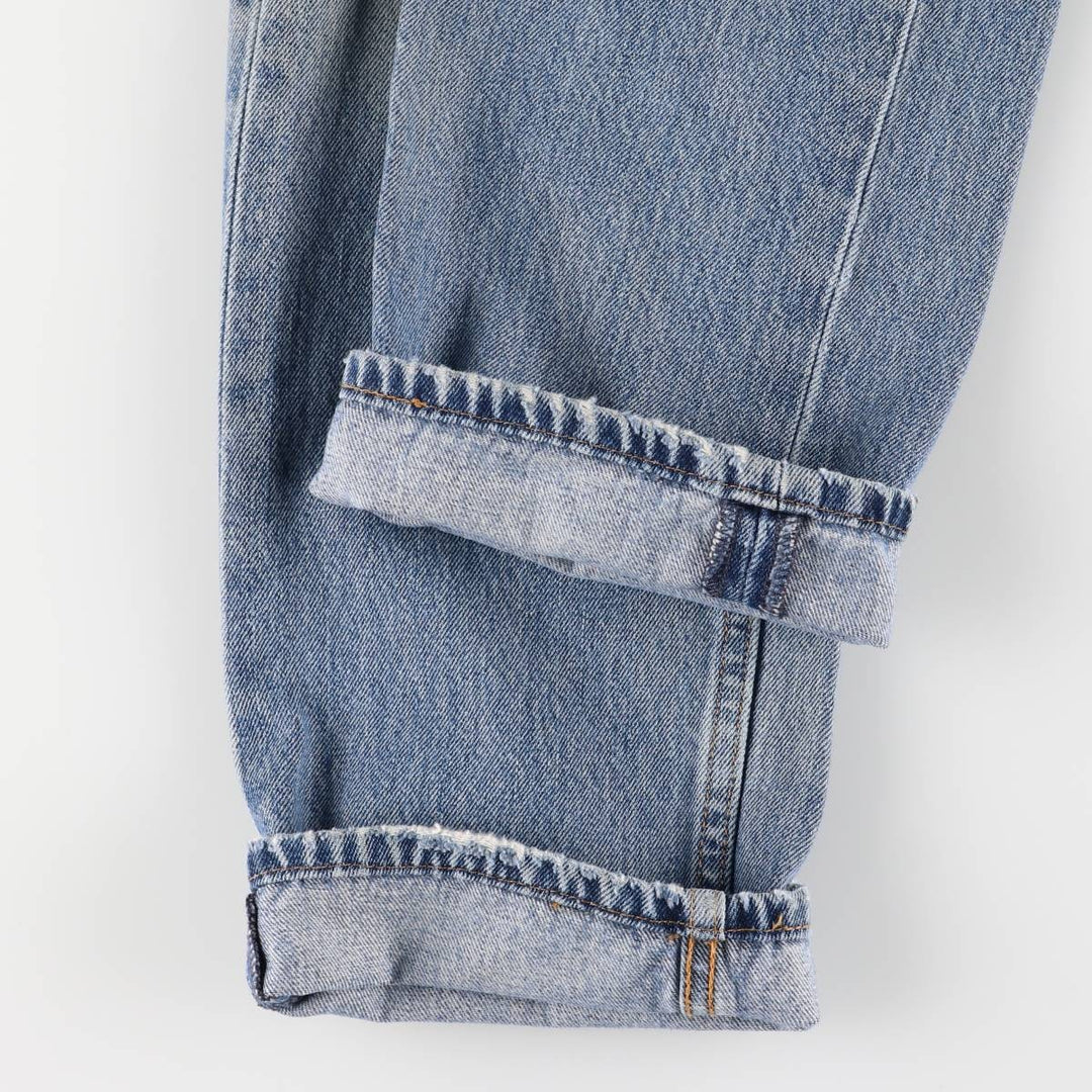 Levi's 505 tapered denim pants for men, size W33 cotton blue type Vintage Second Hand