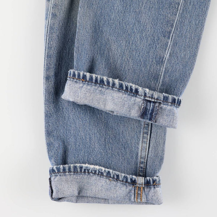 Levi's 505 tapered denim pants for men, size W33 cotton blue type Vintage Second Hand