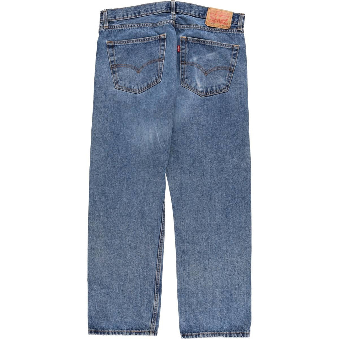 Levi's 505 tapered denim pants for men, size w37 unclear blue type Vintage Second Hand