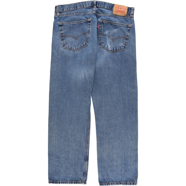 Levi's 505 tapered denim pants for men, size w37 unclear blue type Vintage Second Hand