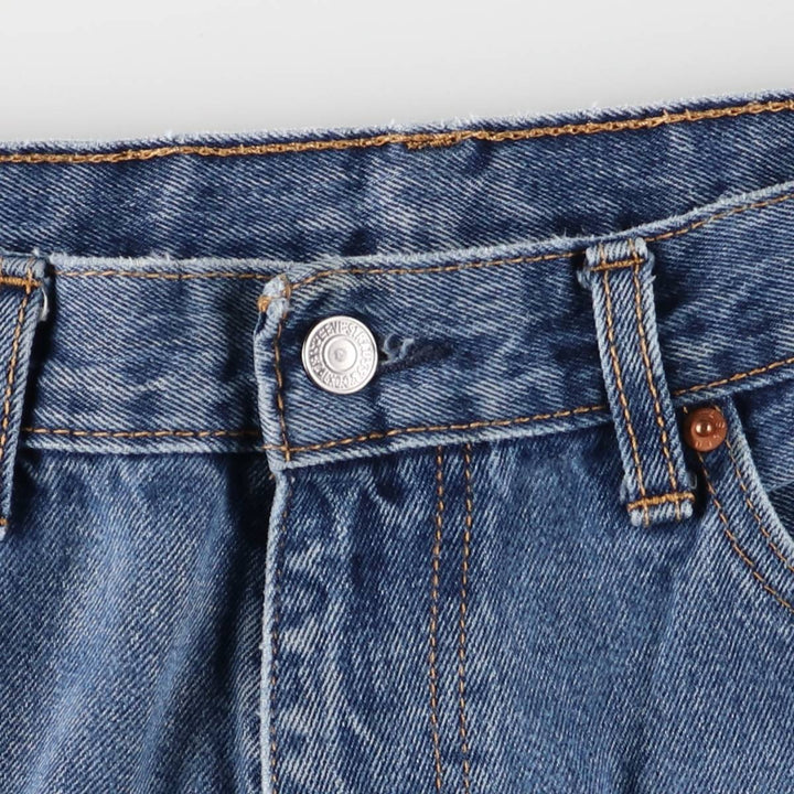 Levi's 505 tapered denim pants for men, size w37 unclear blue type Vintage Second Hand