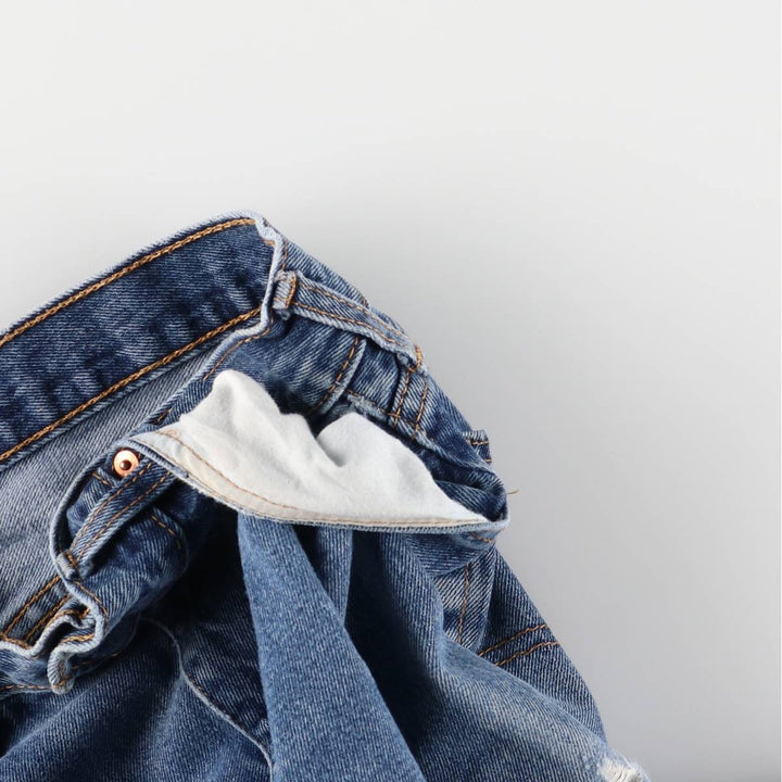 Levi's 505 tapered denim pants for men, size w37 unclear blue type Vintage Second Hand