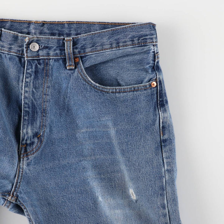Levi's 505 tapered denim pants for men, size w37 unclear blue type Vintage Second Hand