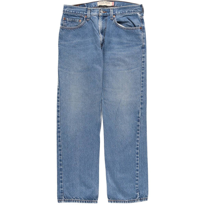 Levi's 505 REGULAR FIT tapered denim pants for men, size w32 cotton blue type Vintage Second Hand
