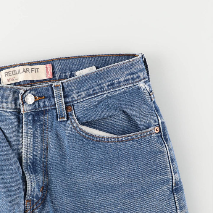 Levi's 505 REGULAR FIT tapered denim pants for men, size w32 cotton blue type Vintage Second Hand
