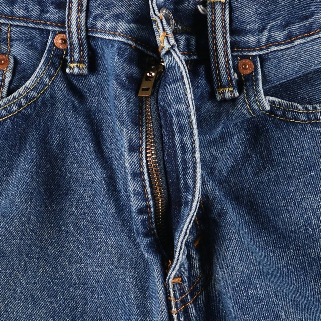 Levi's 505 tapered denim pants for men, size W33 cotton blue type Vintage Second Hand