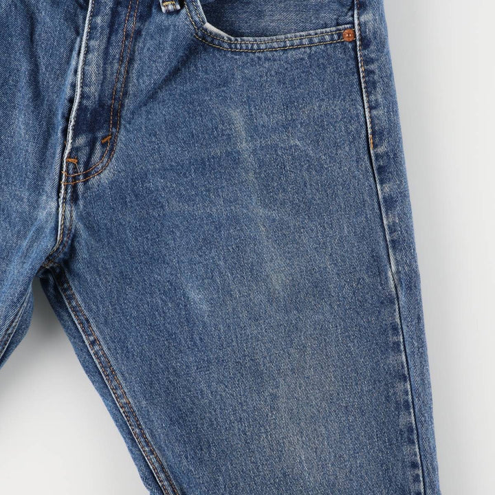 Levi's 505 tapered denim pants for men, size W33 cotton blue type Vintage Second Hand
