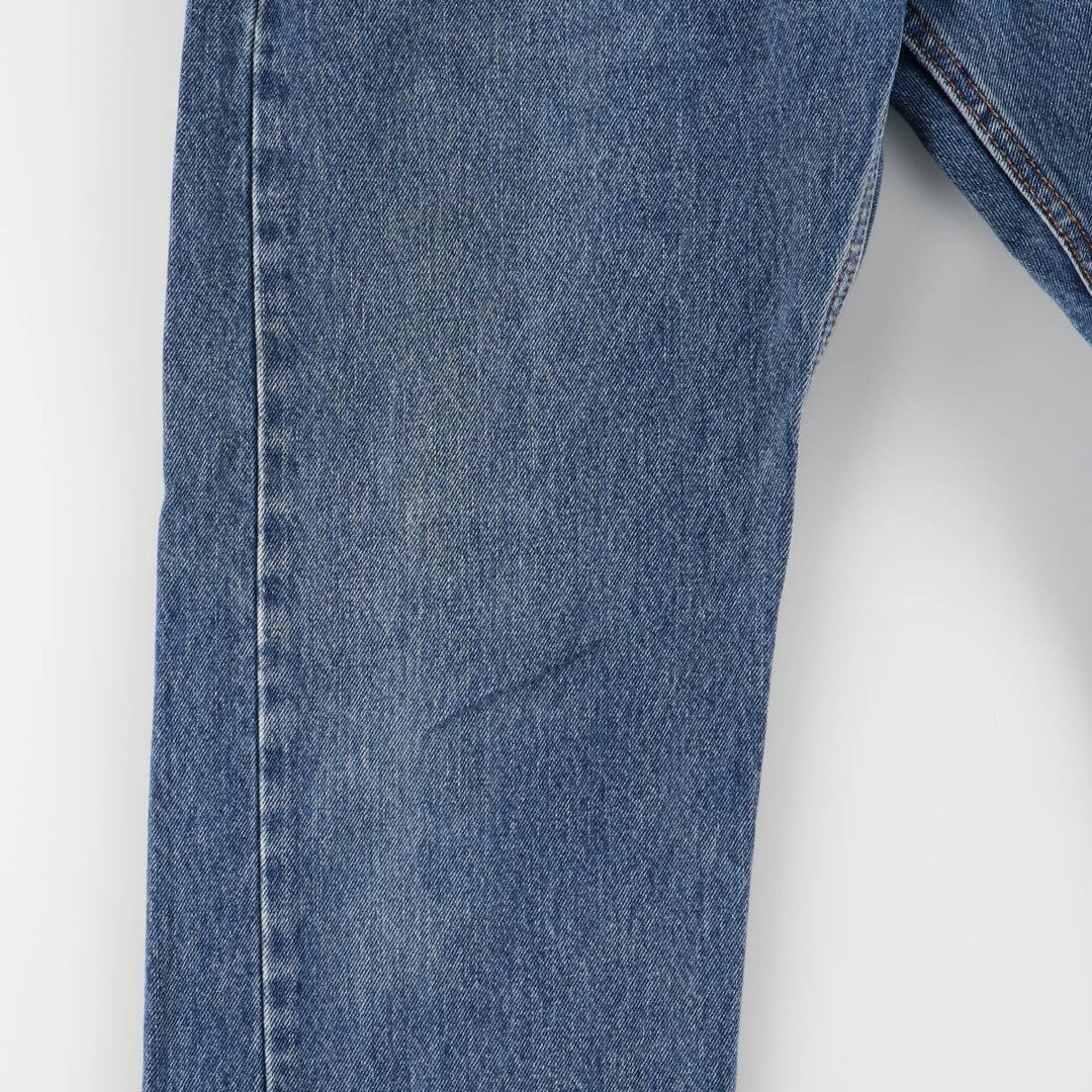Levi's 505 tapered denim pants for men, size W33 cotton blue type Vintage Second Hand