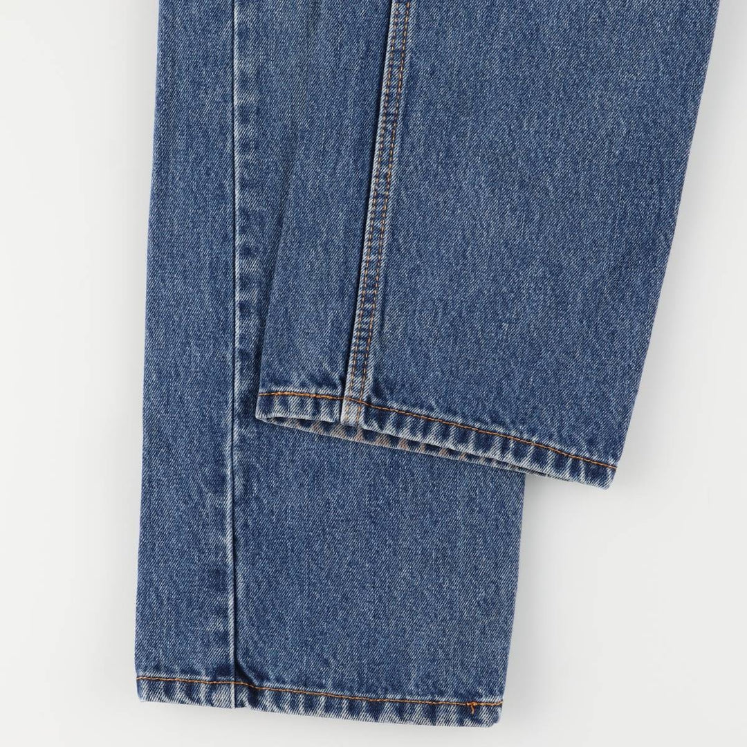 Levi's 505 tapered denim pants for men, size W33 cotton blue type Vintage Second Hand