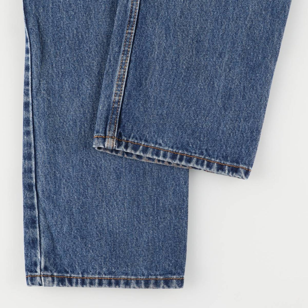 Levi's 505 tapered denim pants for men, size W33 cotton blue type Vintage Second Hand