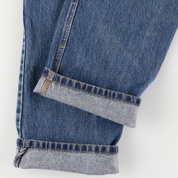 Levi's 505 tapered denim pants for men, size W33 cotton blue type Vintage Second Hand