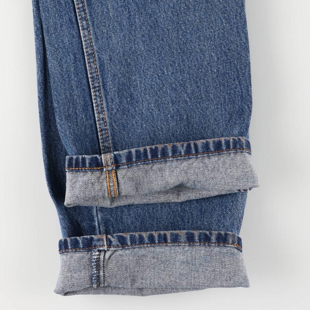 Levi's 505 tapered denim pants for men, size W33 cotton blue type Vintage Second Hand