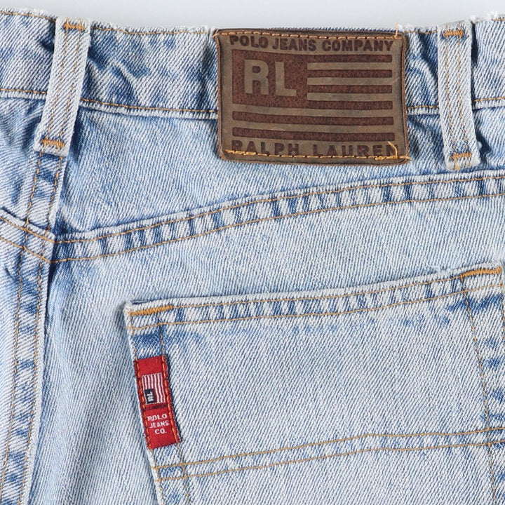 Ralph Lauren POLO JEANS COMPANY SATURDAY JEAN Straight denim pants for women, size L (w30) cotton Blue type light blue Vintage Second Hand