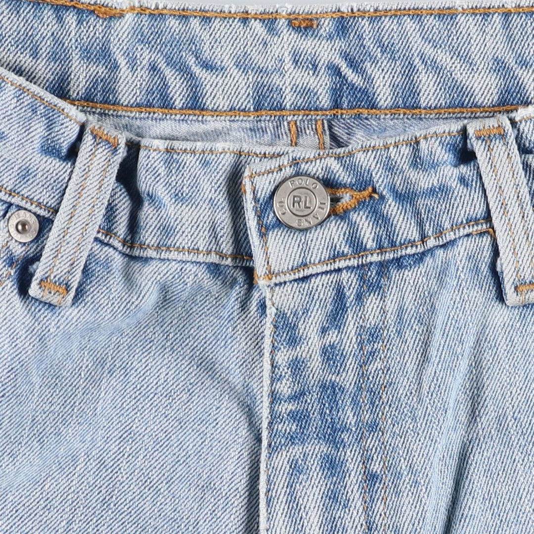 Ralph Lauren POLO JEANS COMPANY SATURDAY JEAN Straight denim pants for women, size L (w30) cotton Blue type light blue Vintage Second Hand