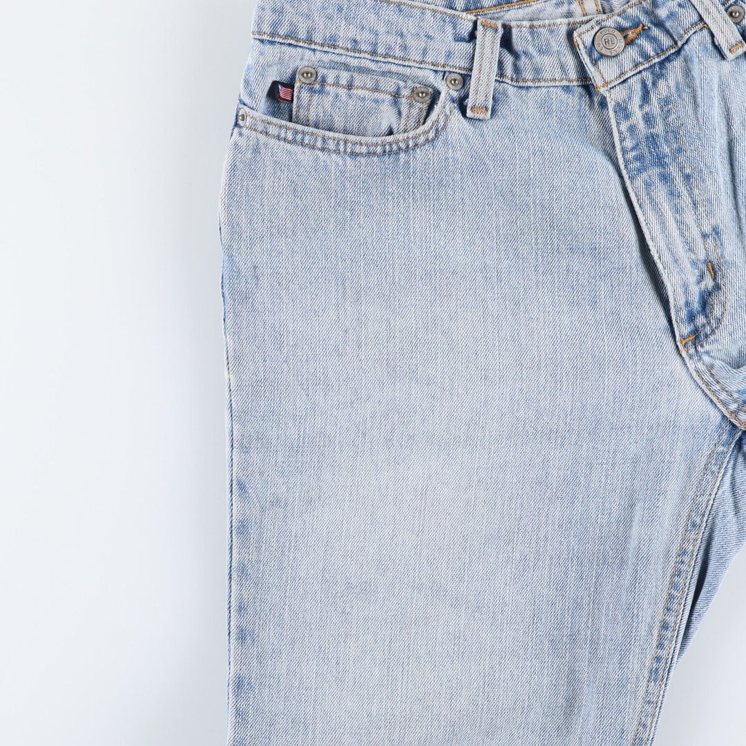 Ralph Lauren POLO JEANS COMPANY SATURDAY JEAN Straight denim pants for women, size L (w30) cotton Blue type light blue Vintage Second Hand