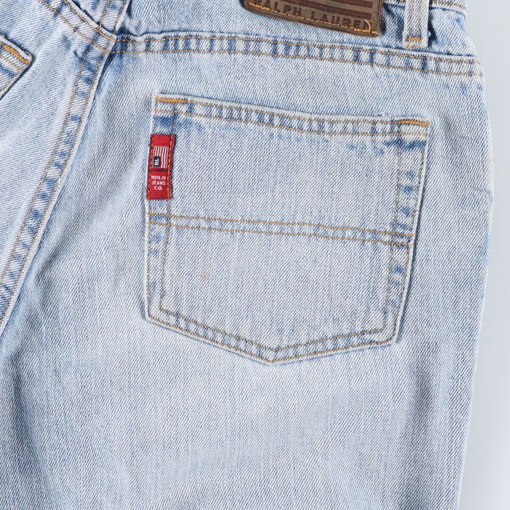 Ralph Lauren POLO JEANS COMPANY SATURDAY JEAN Straight denim pants for women, size L (w30) cotton Blue type light blue Vintage Second Hand