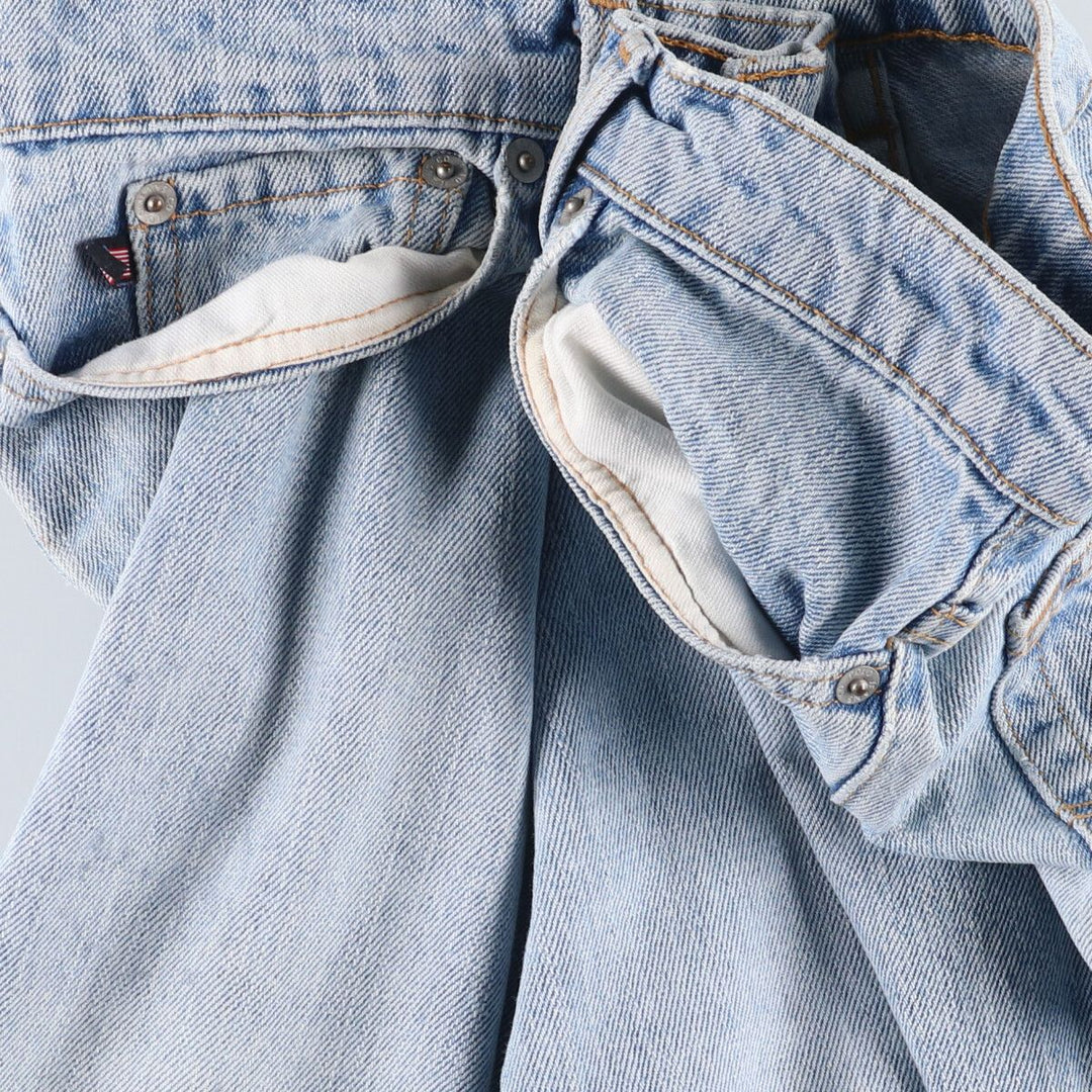 Ralph Lauren POLO JEANS COMPANY SATURDAY JEAN Straight denim pants for women, size L (w30) cotton Blue type light blue Vintage Second Hand