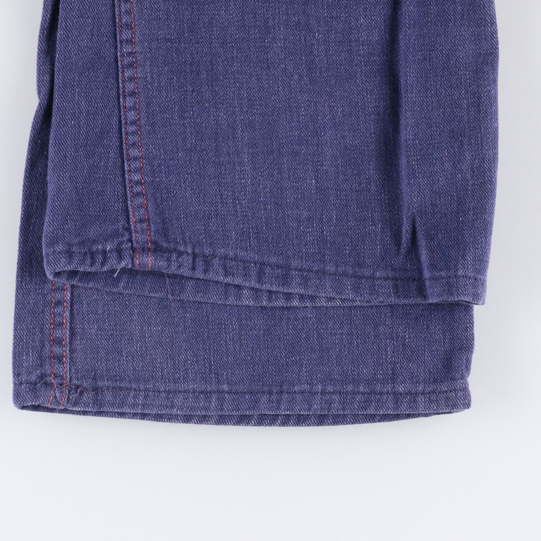 Vintage flare cut denim pants for women, size L (w30) unclear blue type Vintage Second Hand