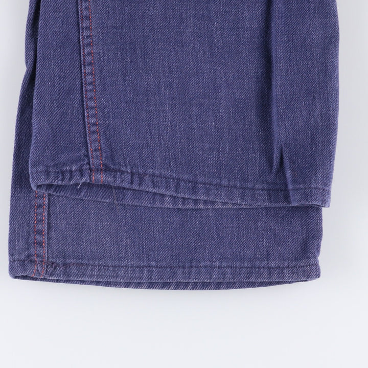 Vintage flare cut denim pants for women, size L (w30) unclear blue type Vintage Second Hand